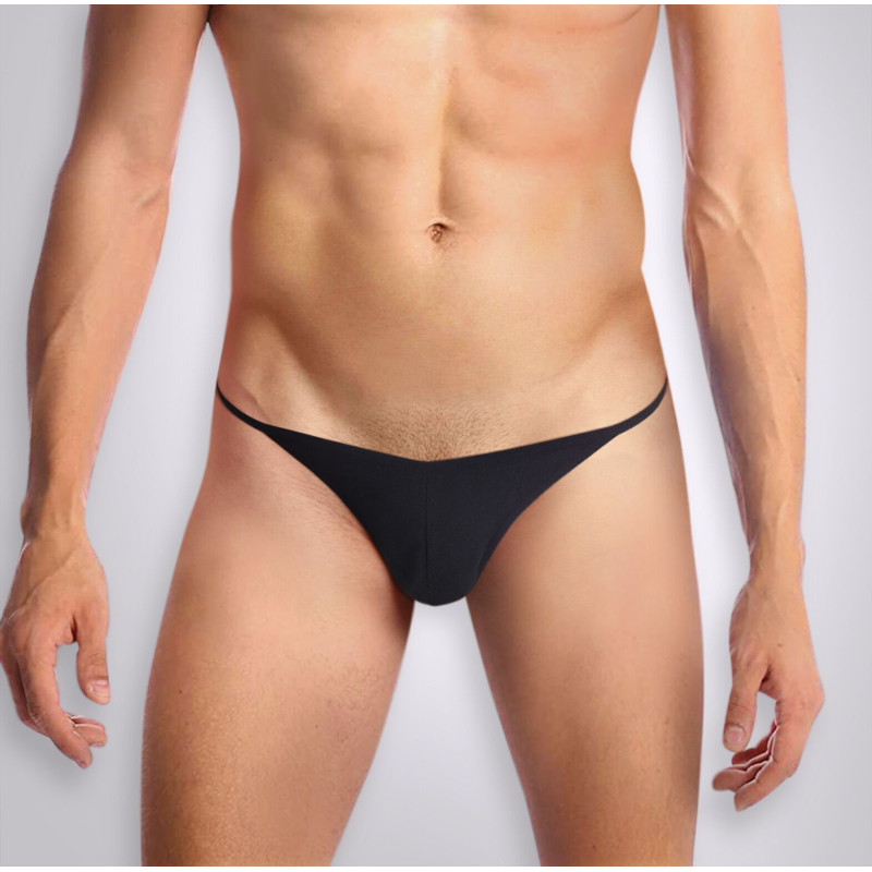 Чоловічі трусики XS–2XL з силіконовою анальною пробкою Art Sex – Sexy Panties plug size L Чорний колір