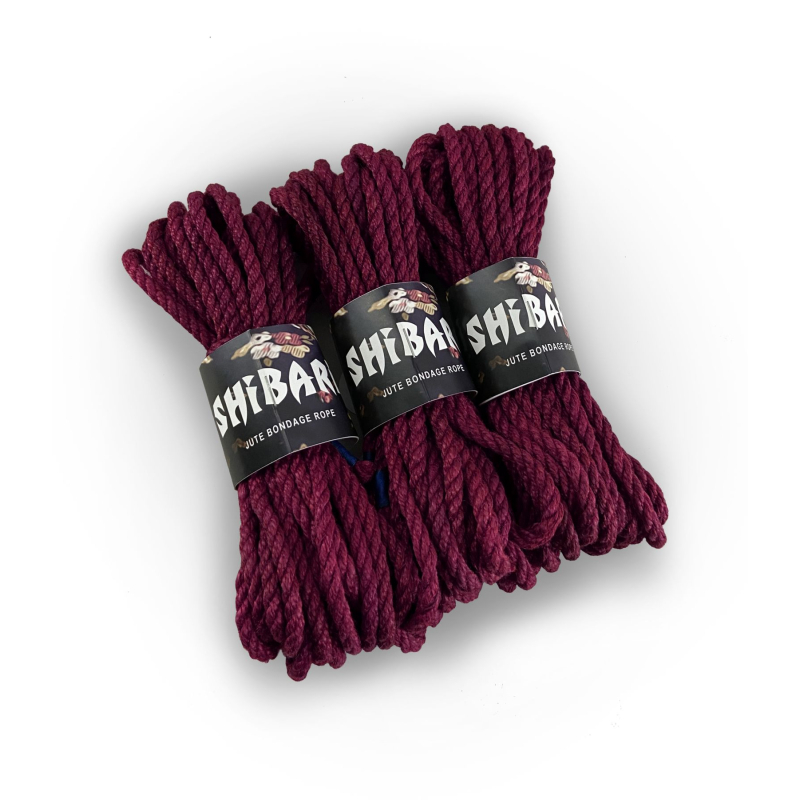 Джутова мотузка для шібарі Feral Feelings Shibari Rope, 8 м фіолетова