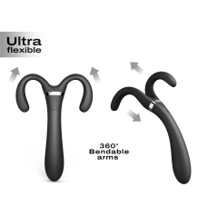 Двусторонний вибратор-стимулятор – Dorcel INFINITE JOY BLACK – 2 функциональные стороны