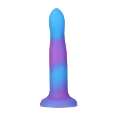 Фалоімітатор ADDICTION Rave Glow in the Dark Dildo Blue Purple, світиться у темряві, довжина 20.3 см