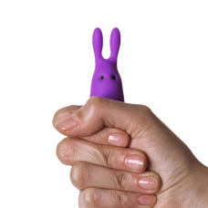 Фіолетова віброкуля Adrien Lastic Pocket Vibe Rabbit Purple зі стимулювальними вушками, 10 режимів вібрацій