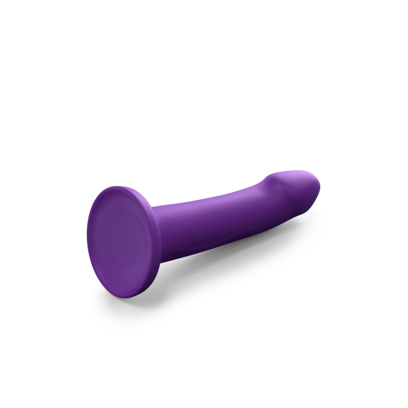 Фиолетовый фаллоимитатор на присоске – Dorcel Real Pleasure M Purple - длина 17.5 см