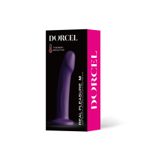 Фиолетовый фаллоимитатор на присоске – Dorcel Real Pleasure M Purple - длина 17.5 см