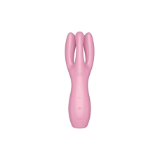 Кліторальний вібратор з трьома пальчиками – Satisfyer Threesome 3 Pink – 12 різноманітних режимів вібрації