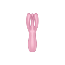 Кліторальний вібратор з трьома пальчиками – Satisfyer Threesome 3 Pink – 12 різноманітних режимів вібрації