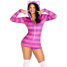 Комбінезон–костюм кішечки Leg Avenue Comfy Cheshire L, з капюшоном