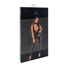 Комбінезон Noir Handmade F298 Libido Deep–V catsuit with collar and pearl chain – XXL