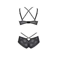 Комплект Passion DROSERA BIKINI Чорний, S/M, бюстгальтер і трусики–кюлоти