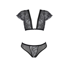Комплект Passion LEAFA BIKINI Чорний S/M – ECO Passion