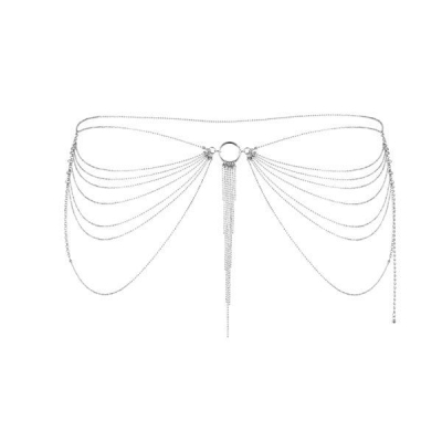 Ланцюжок трусики або ліф Bijoux Indiscrets Magnifique Waist Chain – silver, прикраса на тіло