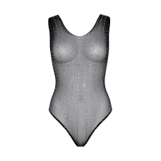 Leg Avenue Rhinestone fishnet bodysuit OS Чорний колір