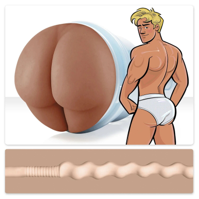 Мастурбатор анус в форме мужских ягодиц героя комикса – Fleshjack Power Bottom