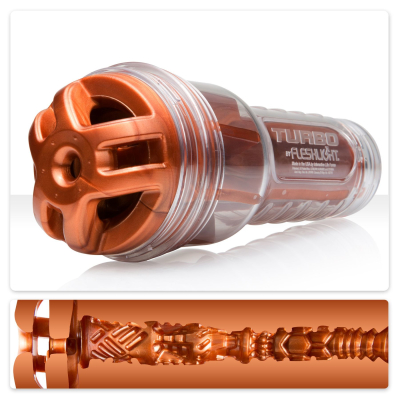 Мастурбатор для члена Fleshlight Turbo Ignition Copper – имитатор минета