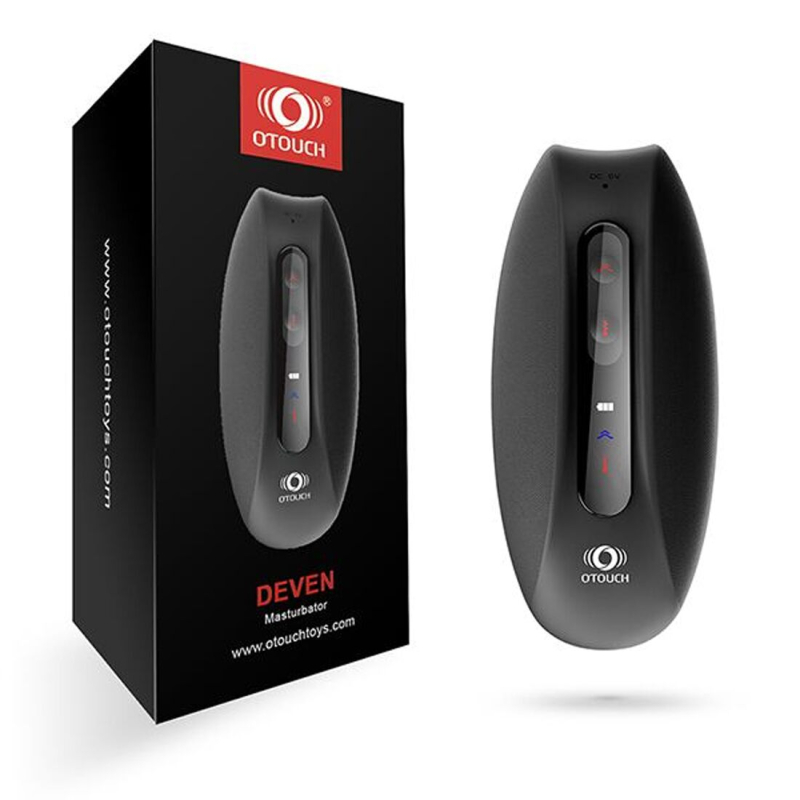 Автоматичний мастурбатор з вібрацією, нагрівом + LED–екран – Otouch DEVEN