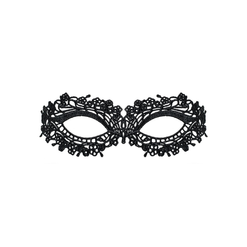 Кружевная маска Obsessive A710 mask, универсальный размер, черная