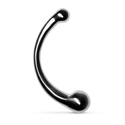 Двосторонній вигнутий металевий дилдо Sinner Gear Unbendable The Curvey G-Spot 27 см