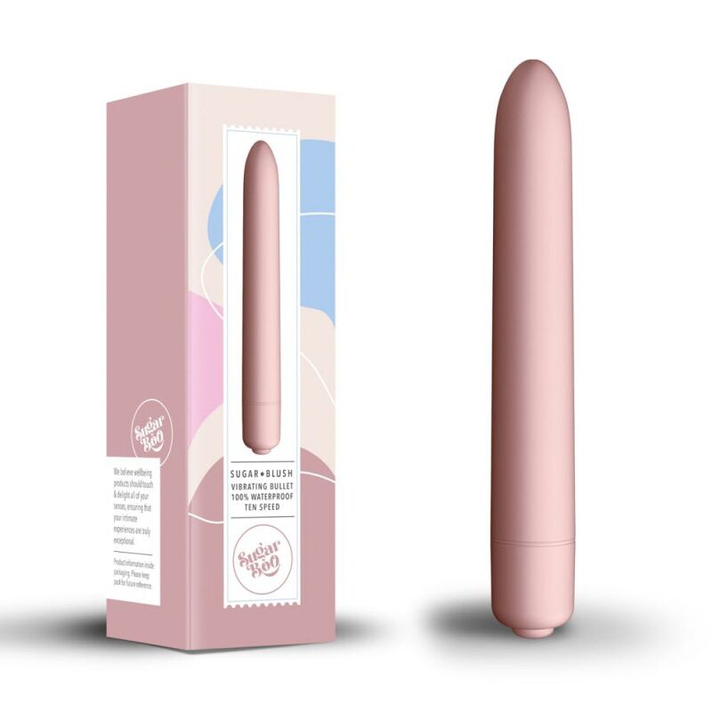 Міні вібратор – SugarBoo Sugar Blush – 10 рівнів інтенсивності, повна водонепроникність, якісний силікон