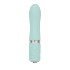 Міні-вібратор з кристалом Сваровські – PILLOW TALK Flirty Teal – гнучка голівка + турбо-кнопка