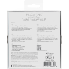 Міні-вібратор з кристалом Сваровські – PILLOW TALK Flirty Teal – гнучка голівка + турбо-кнопка