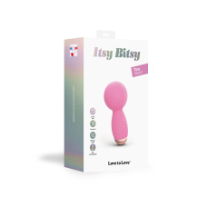 Мини вибромассажер (вибратор микрофон) – Love To Love Itsy Bitsy Pink Passion – гибкая головка, 9 режимов вибрации
