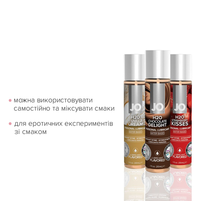 Набір JO Tri-Me Triple Pack – Neapolitan (3×30 мл) три різні смаки оральних змазок