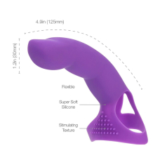 Насадка на палець Simple&True Extra Touch Finger Dong Purple, довжина 15.2 см