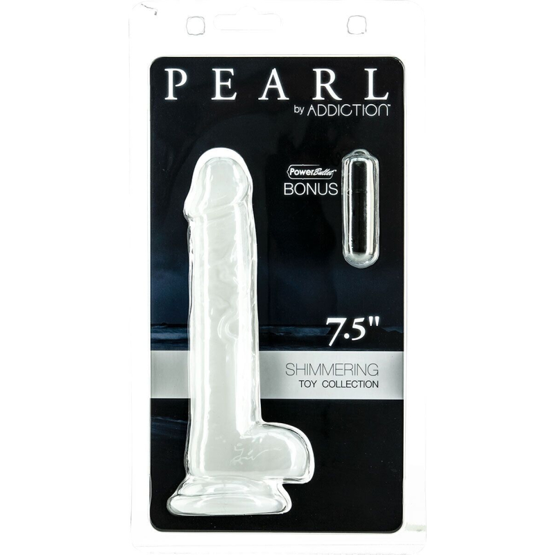 Реалистичный фаллоимитатор ADDICTION Pearl by Addiction, длина 19.5 см, с присоской
