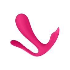 Подвійний Смарт вібратор у трусики – Satisfyer Top Secret+ Pink – дистанційне керування з телефона на відстані