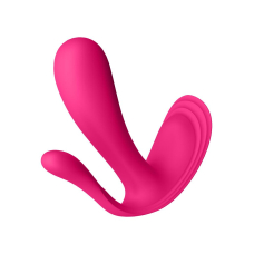 Подвійний Смарт вібратор у трусики – Satisfyer Top Secret+ Pink – дистанційне керування з телефона на відстані