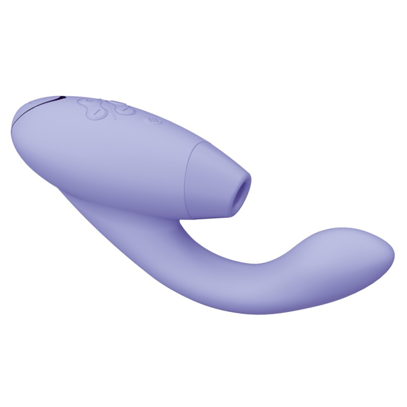 Womanizer Duo 2 Lilac – Подвійний вакуумний стимулятор з вібрацією (14 режимів вакууму + 10 вібрації)