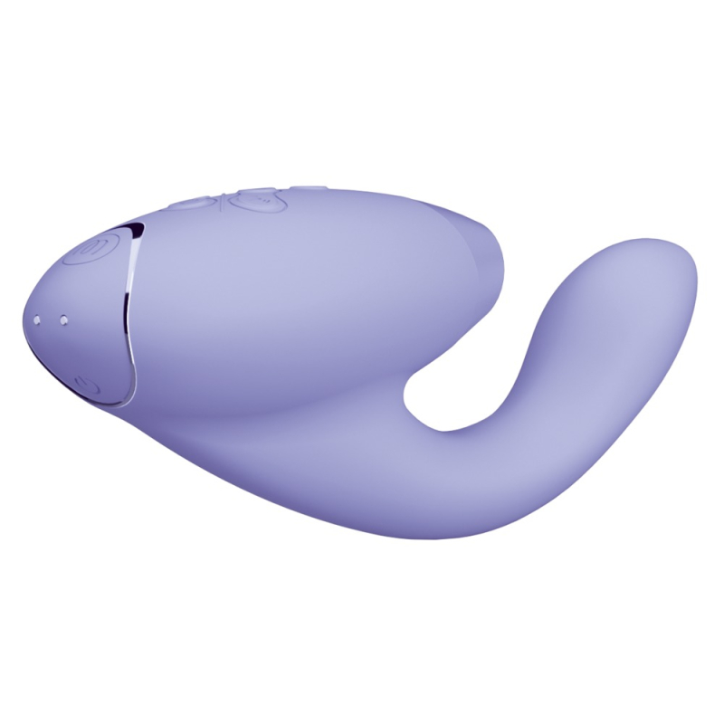 Womanizer Duo 2 Lilac – Подвійний вакуумний стимулятор з вібрацією (14 режимів вакууму + 10 вібрації)