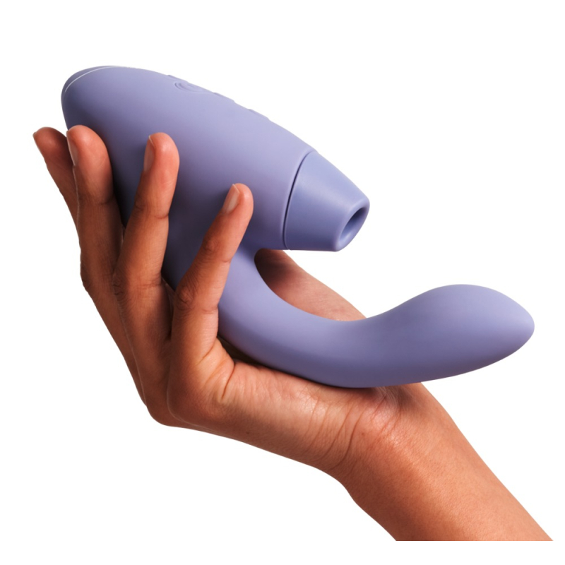 Womanizer Duo 2 Lilac – Подвійний вакуумний стимулятор з вібрацією (14 режимів вакууму + 10 вібрації)