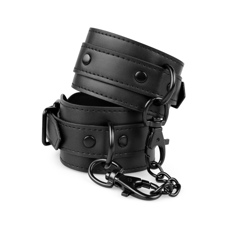 Лодыжки Bedroom Fantasies: Faux Leather Ankle Cuffs, черные