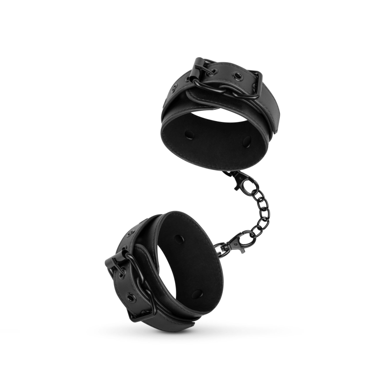 Лодыжки Bedroom Fantasies: Faux Leather Ankle Cuffs, черные