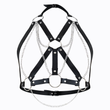 Портупея жіноча Art of Sex – Aiden Leather harness, Чорна XS–M