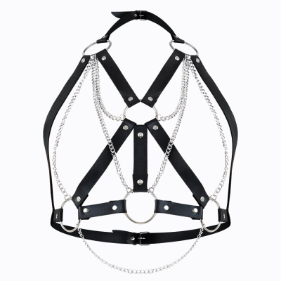 Портупея жіноча Art of Sex – Aiden Leather harness, Чорна XS–M