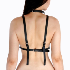 Портупея жіноча Art of Sex – Delaria Leather harness, Чорна XS–M