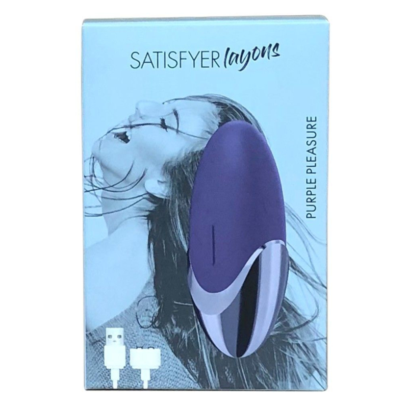 Потужний міні вібратор – Satisfyer Lay-On Purple Pleasure – 15 режимів, водозахист