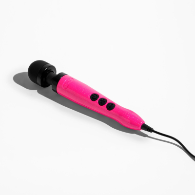 Мощный вибромассажер – DOXY Die Cast 3 Hot Pink с металлическим корпусом, питание 220 В