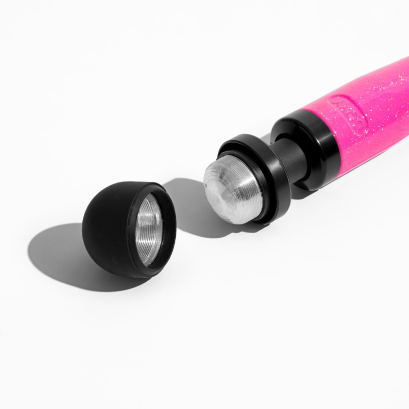 Мощный вибромассажер – DOXY Die Cast 3 Hot Pink с металлическим корпусом, питание 220 В