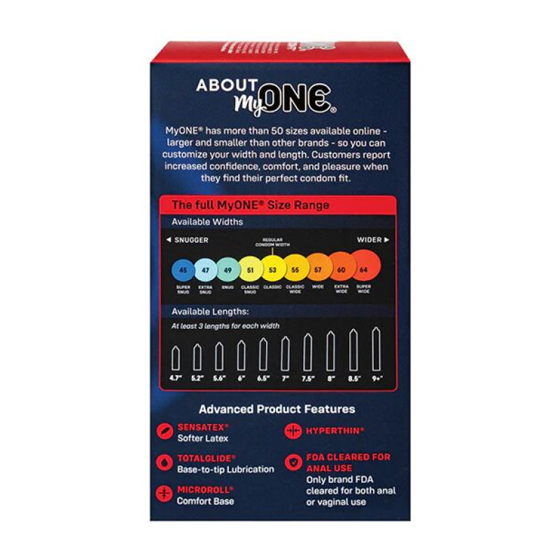 Презервативы MyONE Super Wide & Long 10 шт, картонная коробка