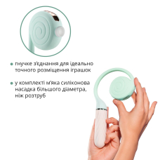 Пульсатор з вакуумною стимуляцією – Otouch LOLLIPOP Teal – 2в1, 6 режимів пульсацій + 4 вакуумних