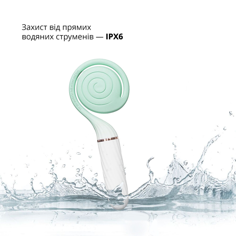 Пульсатор з вакуумною стимуляцією – Otouch LOLLIPOP Teal – 2в1, 6 режимів пульсацій + 4 вакуумних
