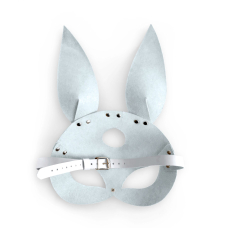 Шкіряна маска Зайчика Art of Sex – Bunny mask, колір Білий