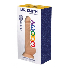 Силіконовий фалоімітатор Woomoy Mr.Smith, термореактивний, з присоскою, довжина 17.5 см, діам. 3.7 см