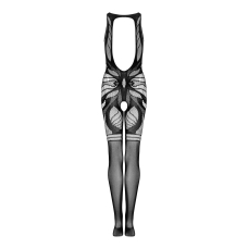 Сітчастий бодістокінг без рукавів Obsessive Bodystocking G331 S/M/L, чорний колір, з доступом