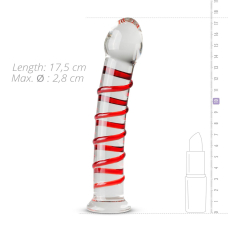 Скляний дилдо Gildo Glass Dildo No. 15, довжина 17.5 см