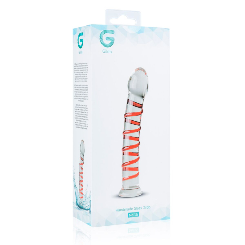 Стеклянный дилдо Gildo Glass Dildo No. 15, длина 17.5 см
