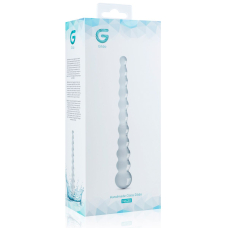 Скляний дилдо у вигляді намистин Gildo Glass Dildo No. 20, довжина 23 см