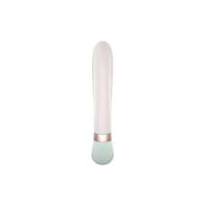 Смарт вібратор-кролик з підігрівом – Satisfyer Heat Wave Mint – кнопка бустер, управління з телефона на відстані